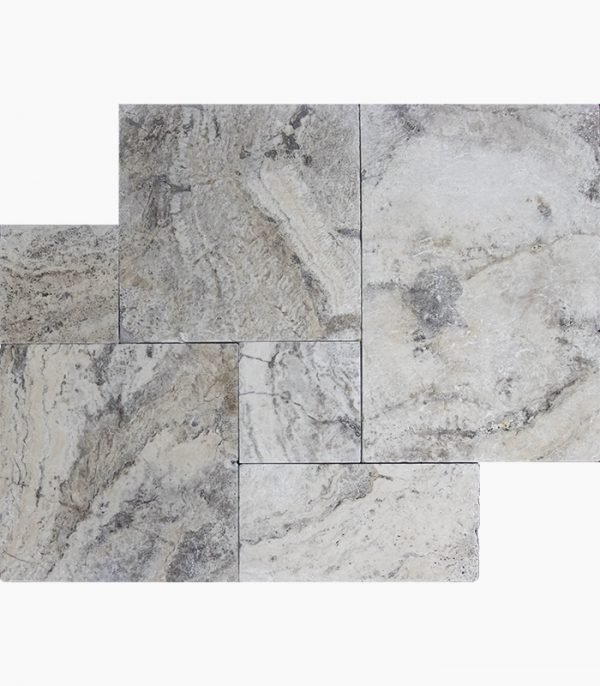 FRENCH PATTERN AKOYA LEATHERED MARBLE PAVER - Travertine Warehouse